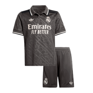 Gift-Kid's Real Madrid Third Away Soccer Jersey Kit (Shirt+Shorts) 2024/25