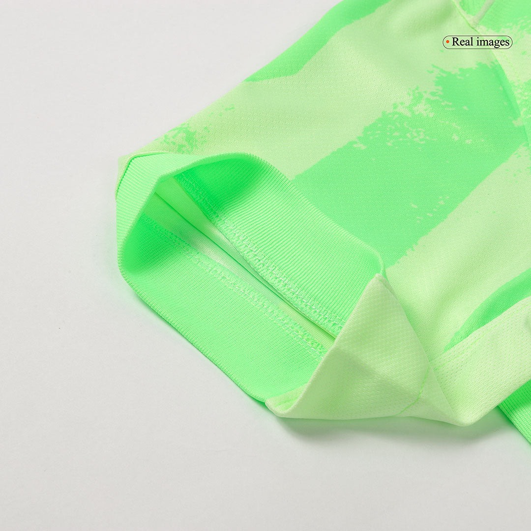 Barcelona Third Away Soccer Jersey Green - UCL (Spotify Logo Without Text) - Image 10
