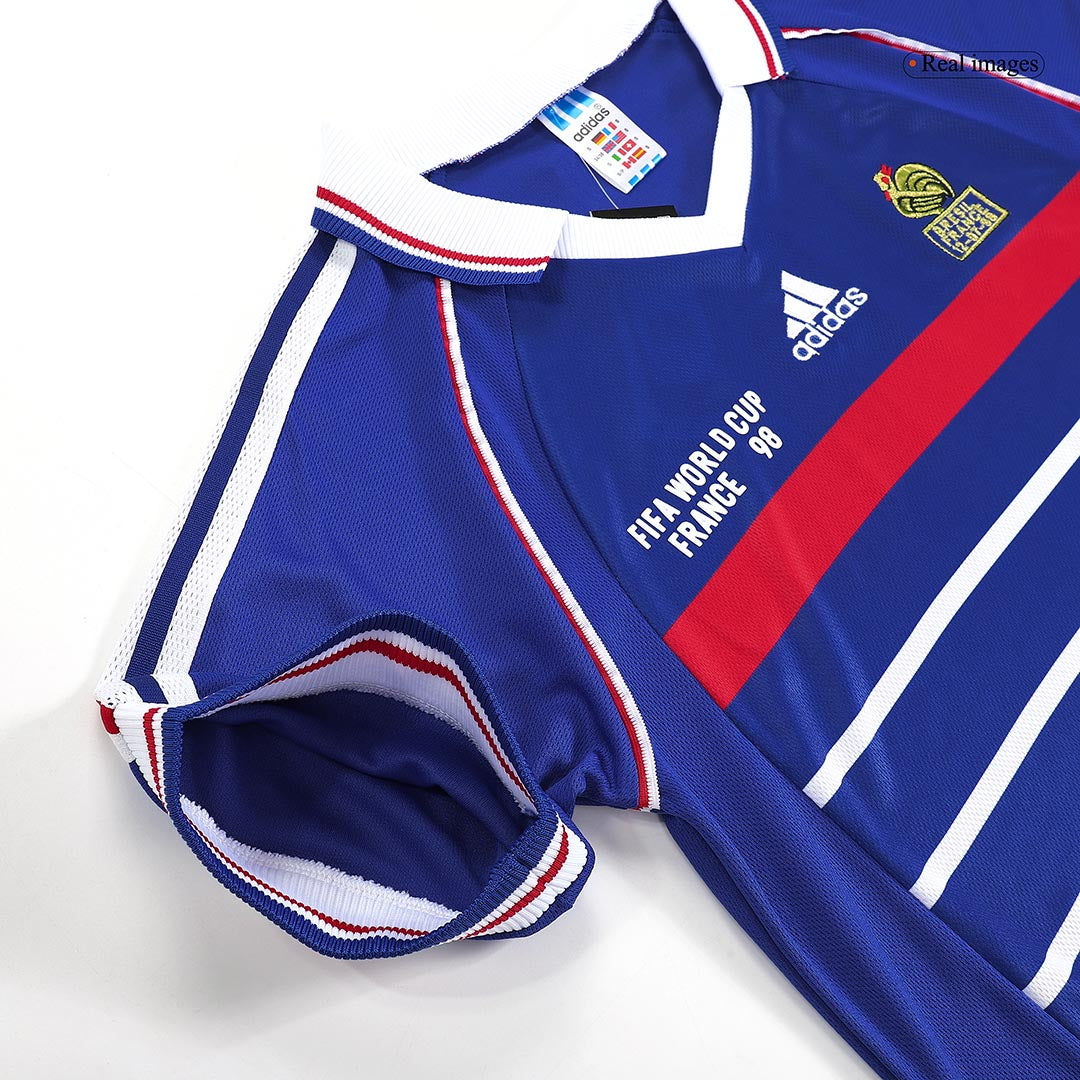 Retro HENRY #12 1998 France Home Soccer Jersey - Image 4