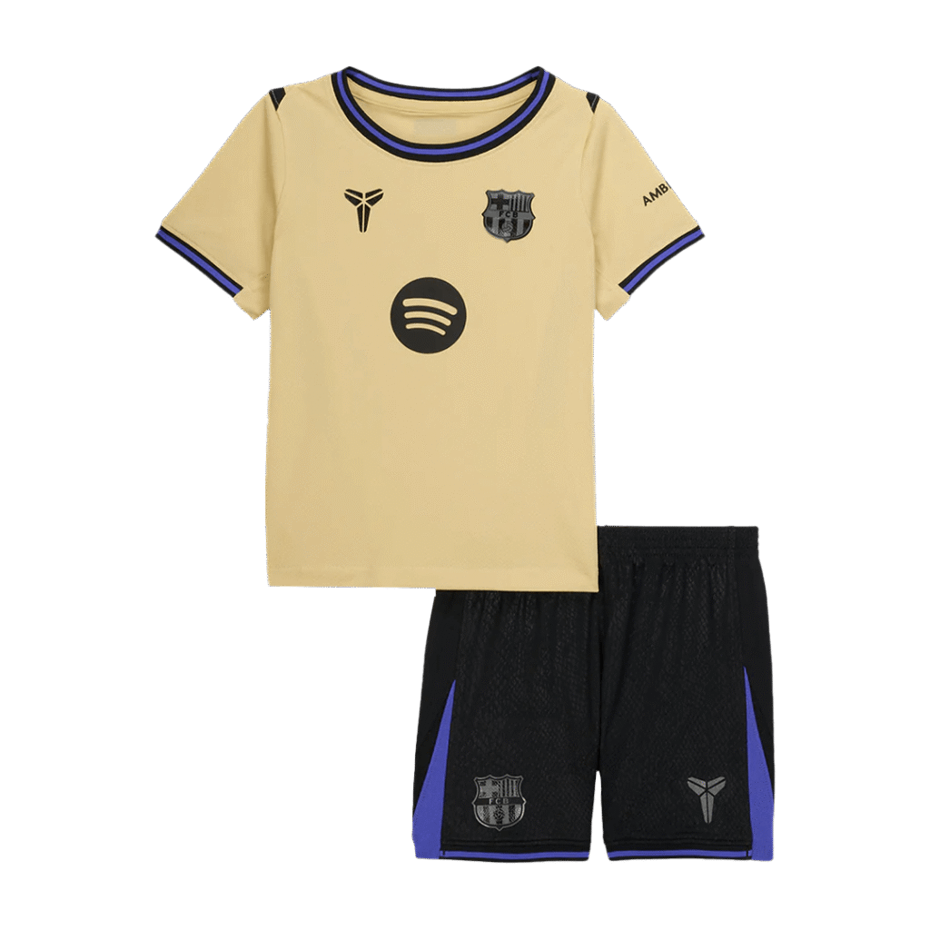 Kids Barcelona Custom Away Soccer Kits 2025/26