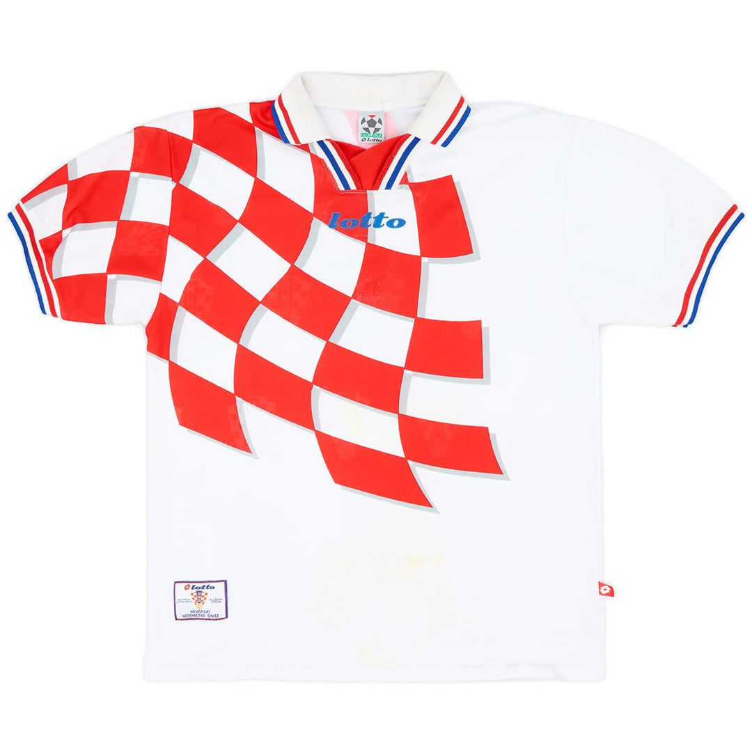 Retro Soccer Jersey Croatia Home World Cup 1998 - Image 6