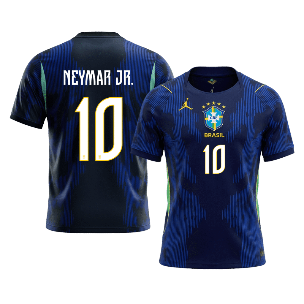 NEYMAR JR. #10 Brazil Away Soccer Jersey World Cup 2026