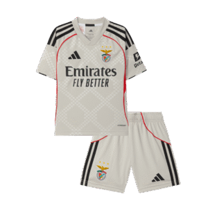 Benfica Away Kids Soccer Jerseys Kit 2025/26
