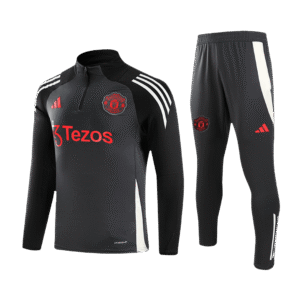 Manchester United Zipper Sweatshirt Kit(Top+Pants) 2024/25