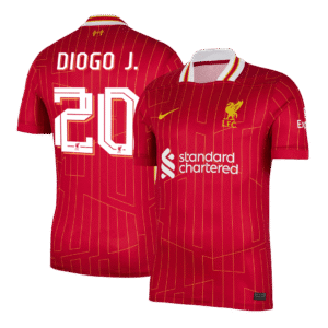 DIOGO J. #20 Liverpool Home Soccer Jersey 2024/25 Red - UCL