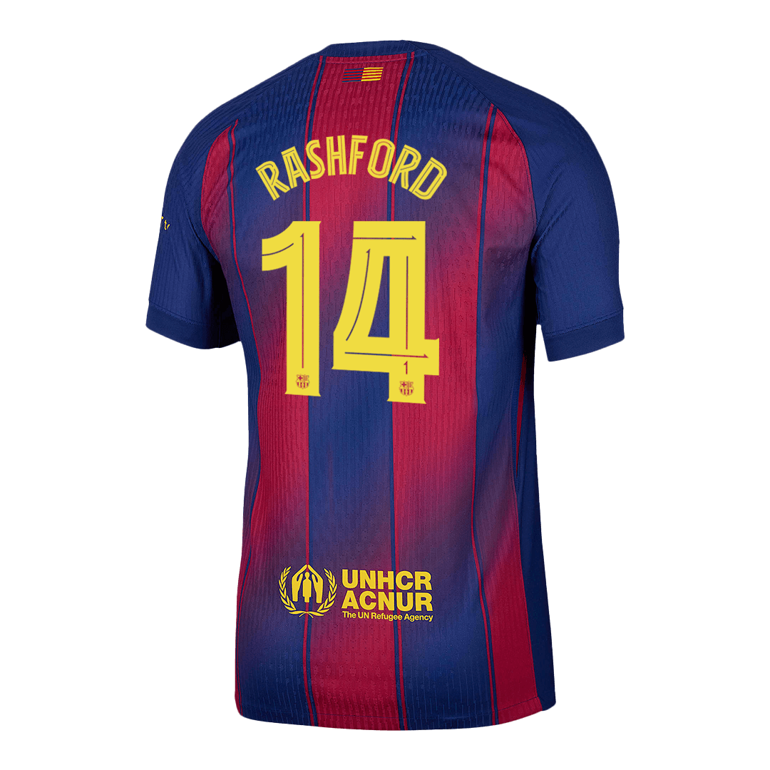 RASHFORD #14 Barcelona Home Authentic Soccer Jersey 2025/26 - UCL - Image 13