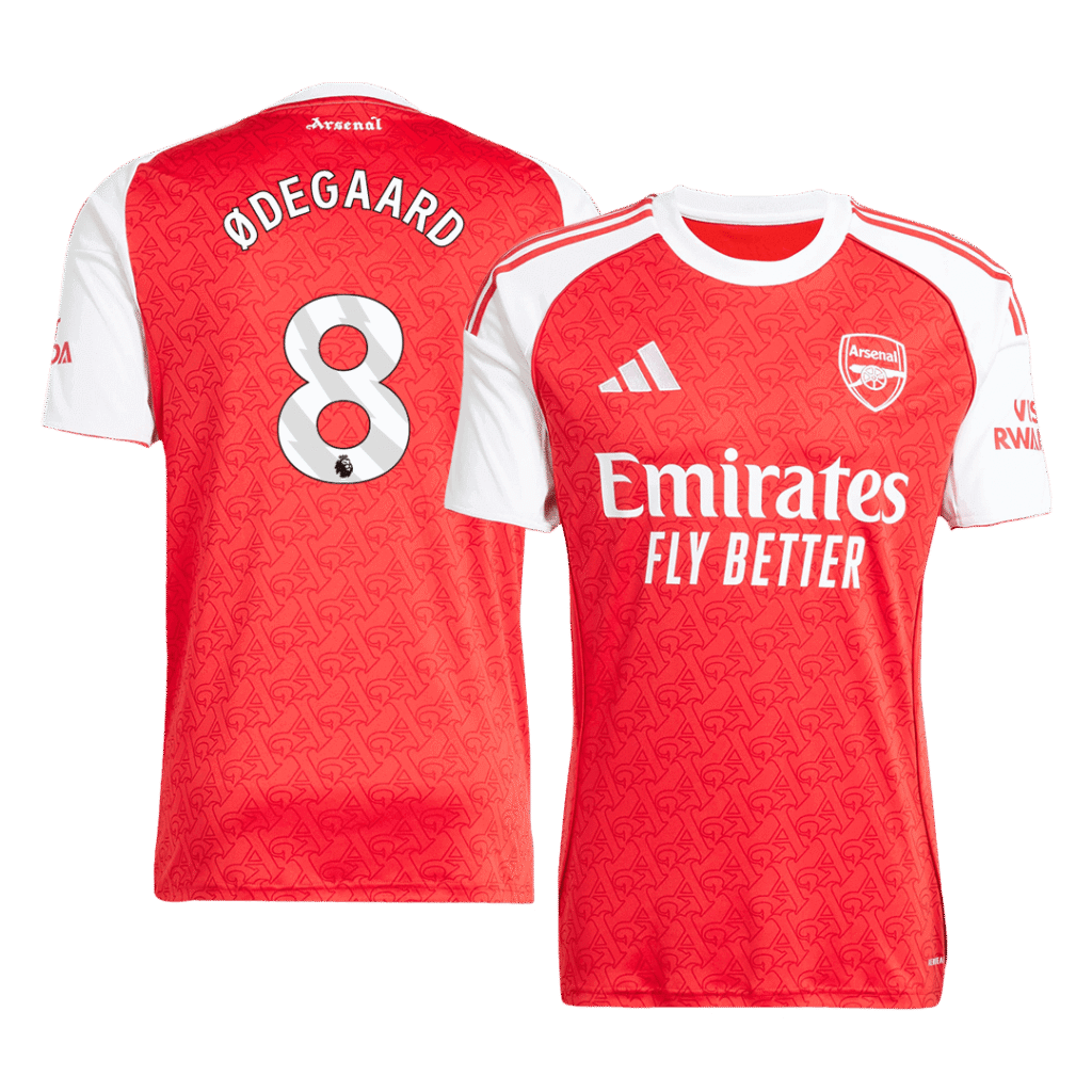 Arsenal ØDEGAARD #8 Home Soccer Jersey 2025/26