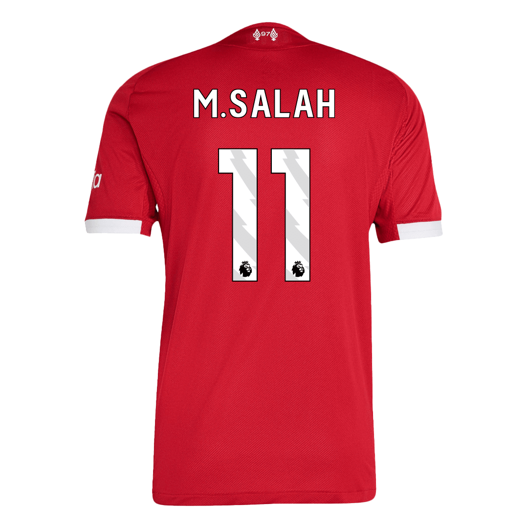 M.SALAH #11 Liverpool Home Authentic Soccer Jersey 2025/26 - Image 2