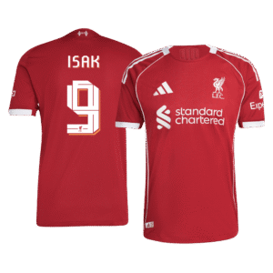 ISAK #9 Liverpool Home Authentic Soccer Jersey 2025/26