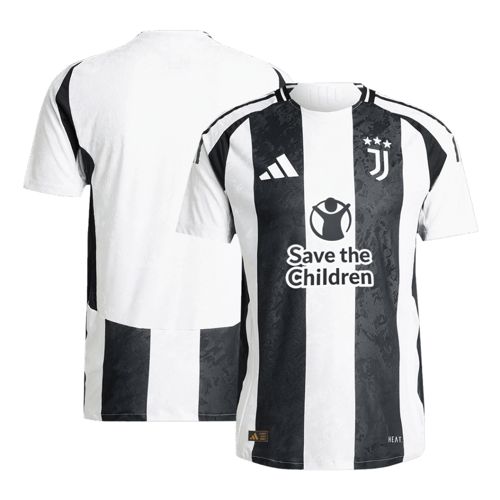Authentic Soccer Jersey Juventus Home Shirt 2024/25 Save The Children Sponsor