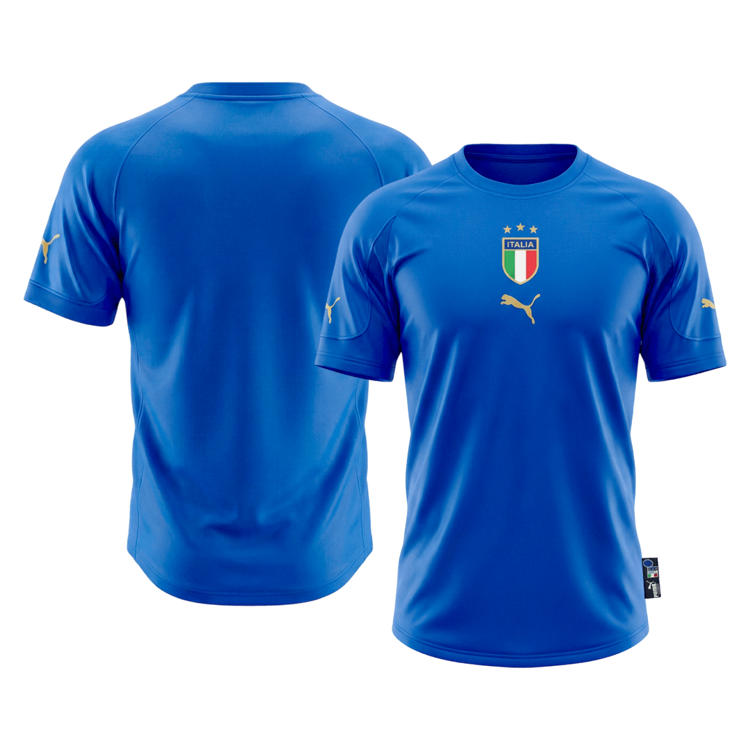 Retro Soccer Jersey Italy Home 2004 - Image 7
