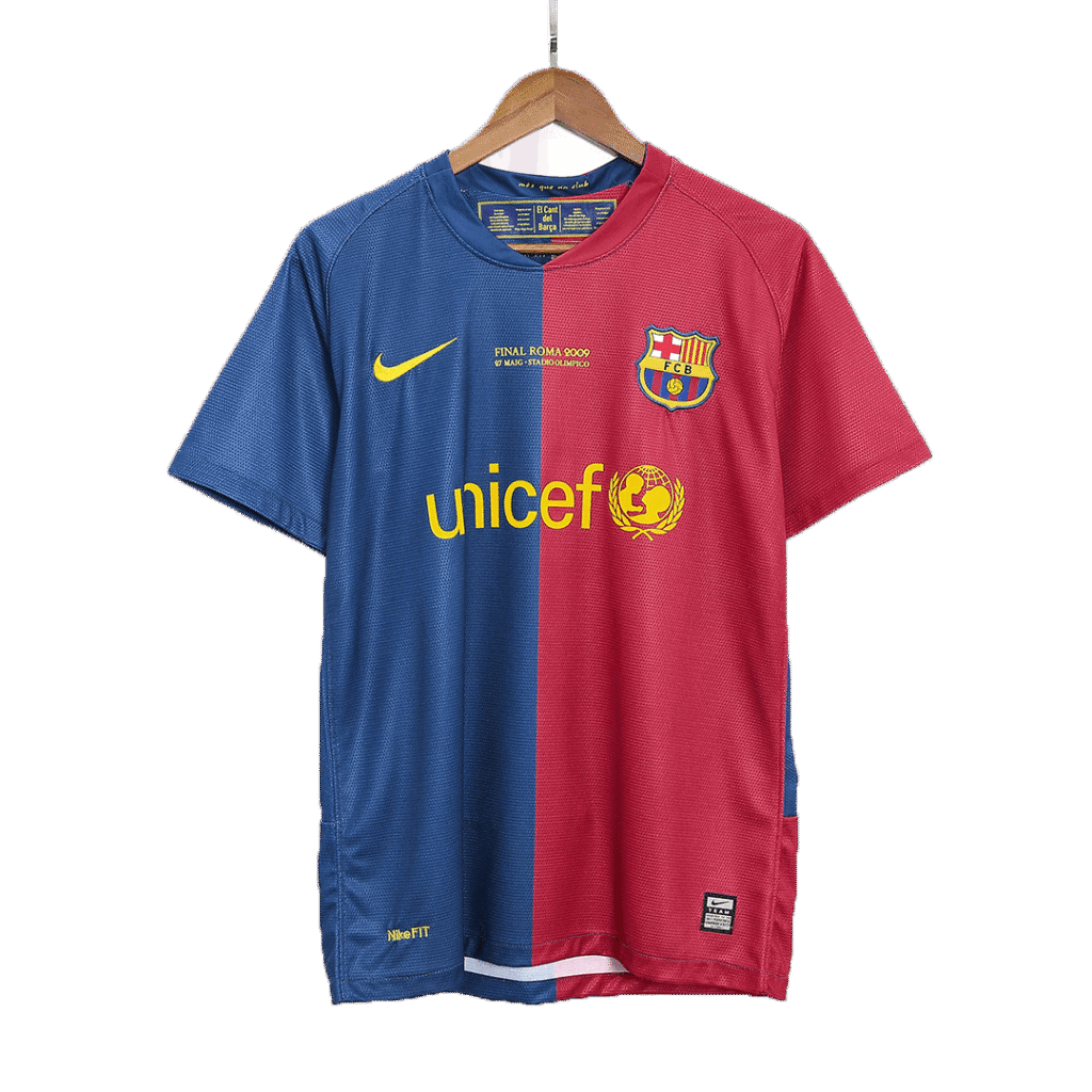 Retro 2008/09 Barcelona Home Soccer Jersey - UCL Final