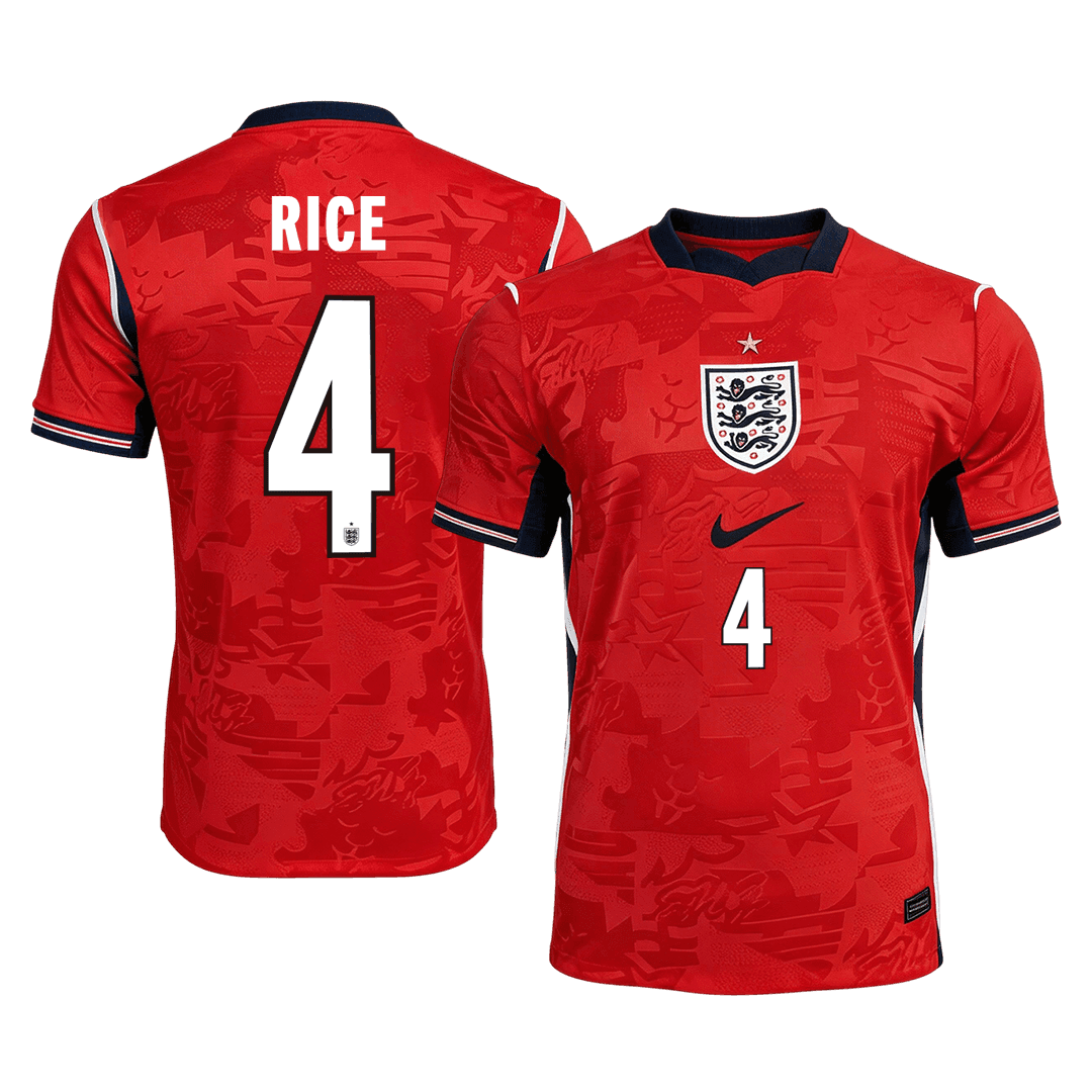 RICE #4 England Away Soccer Jersey World Cup 2026