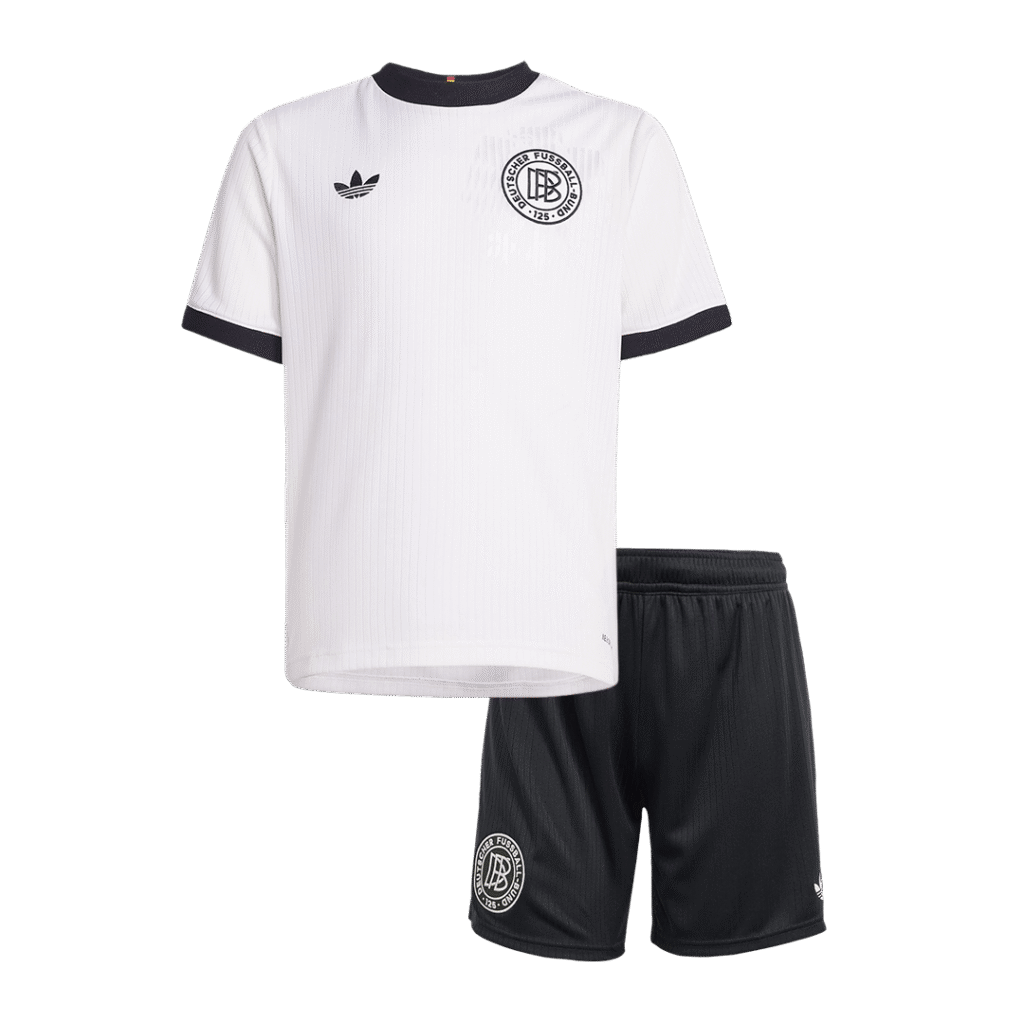 Kid's Germany 125th Anniversary Soccer Jersey Kit(Jersey+Shorts) 2025 White