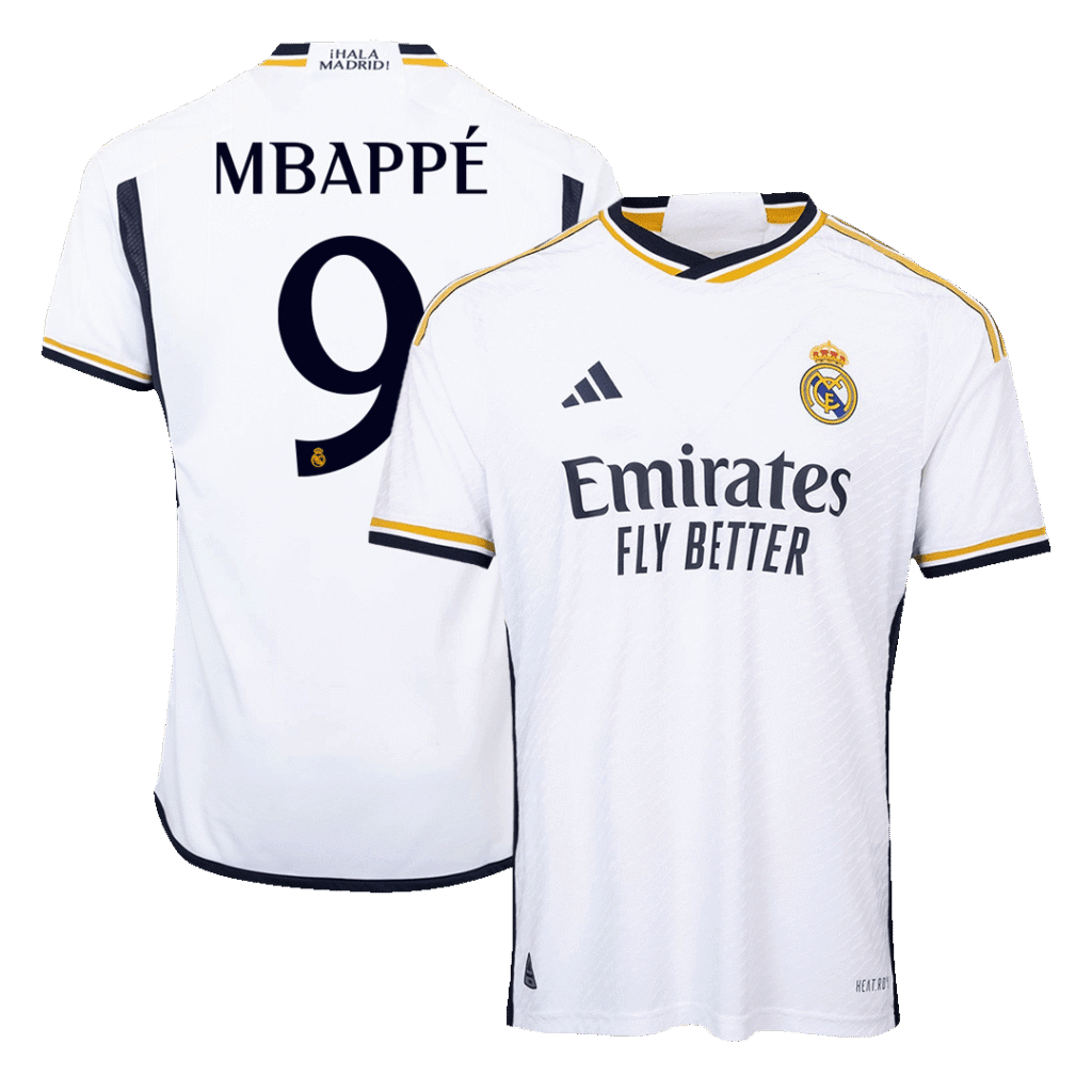 Authentic MBAPPE #9 Soccer Jersey Real Madrid Home Shirt 2023/24