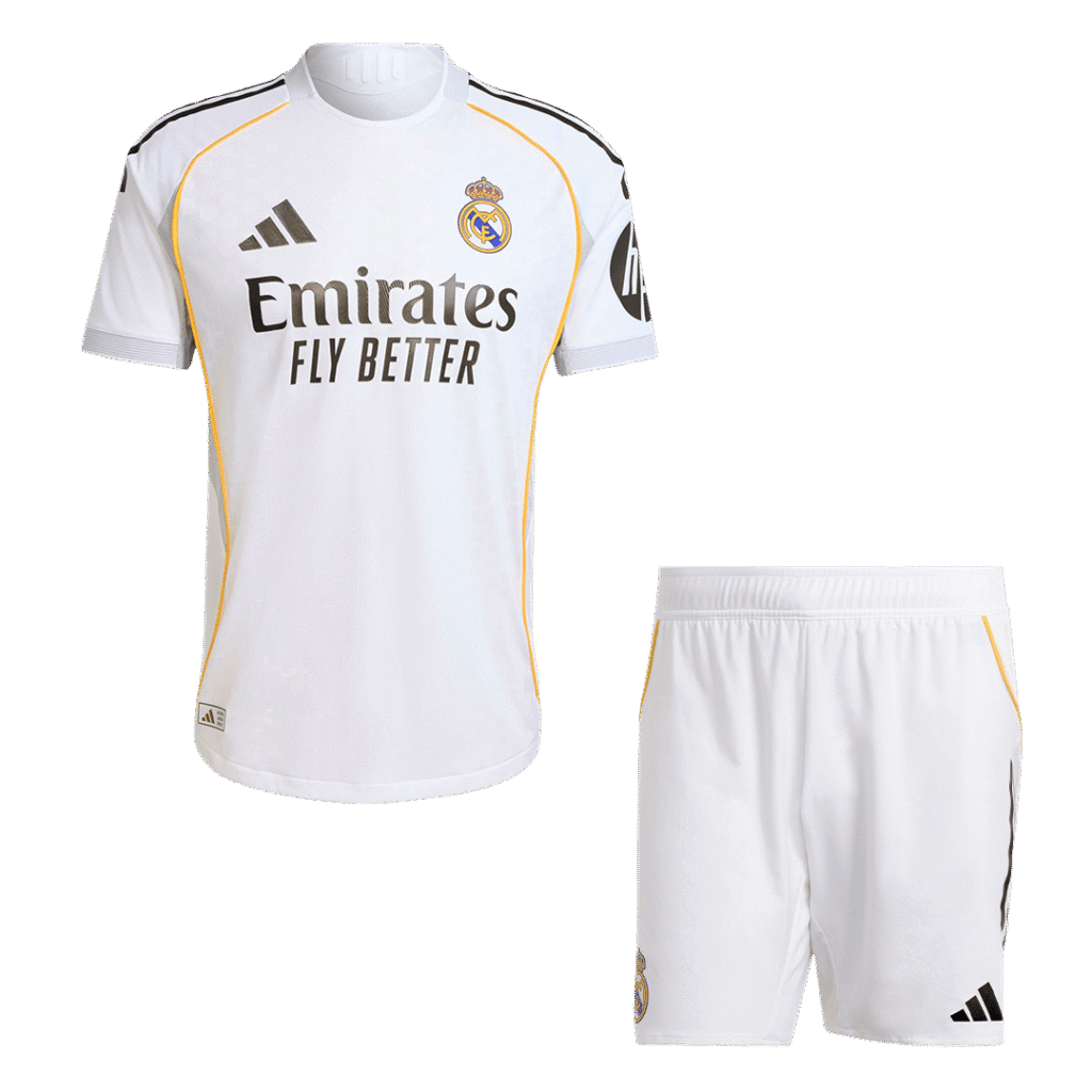 Real Madrid Home Authentic Jerseys Kit 2025/26 White