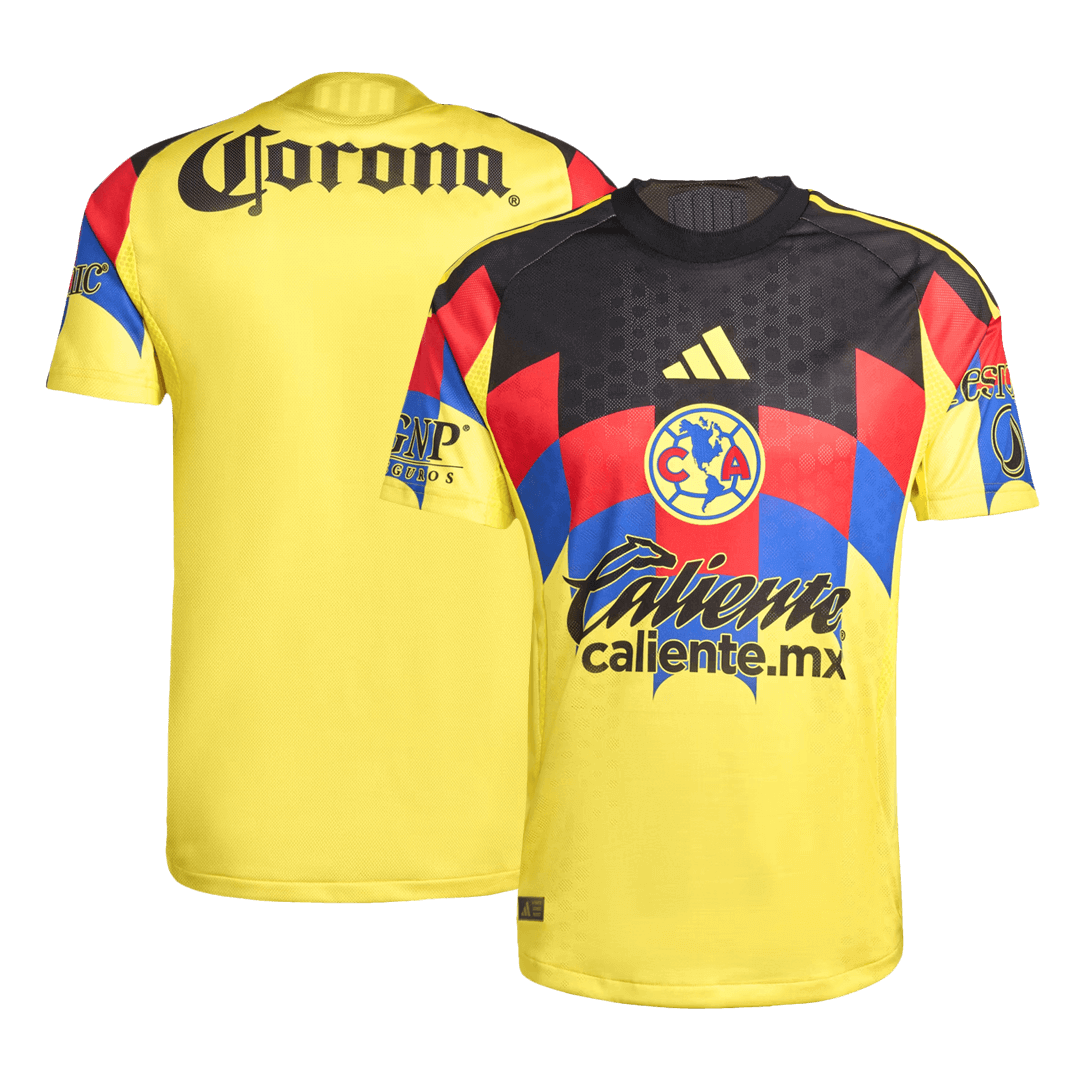 Authentic Club America Home Soccer Jersey 2025/26 Yellow - Image 4