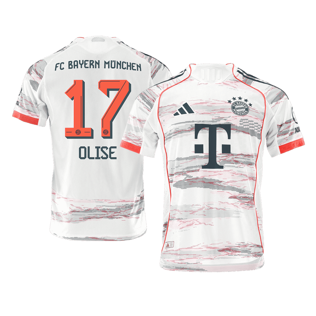 OLISE #17 Bayern Munich Away Authentic Soccer Jersey 2025/26