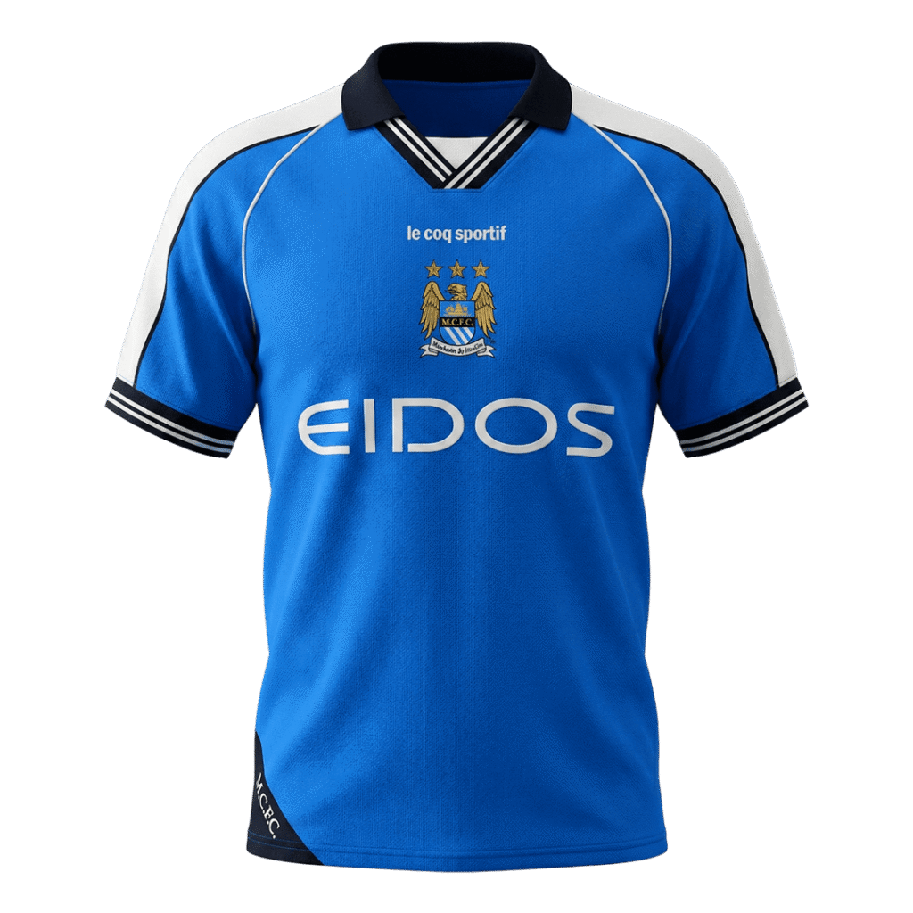 Retro Soccer Jersey Manchester City Home 1999/01
