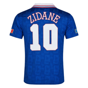 Retro Jersey Zidane #10 France Home Euro Cup 1996