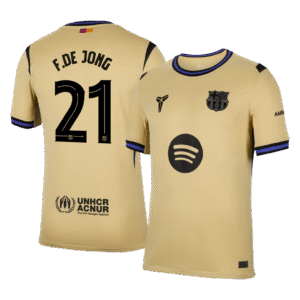 F.DE JONG #21 Barcelona Away Soccer Jersey 2025/26 -UCL
