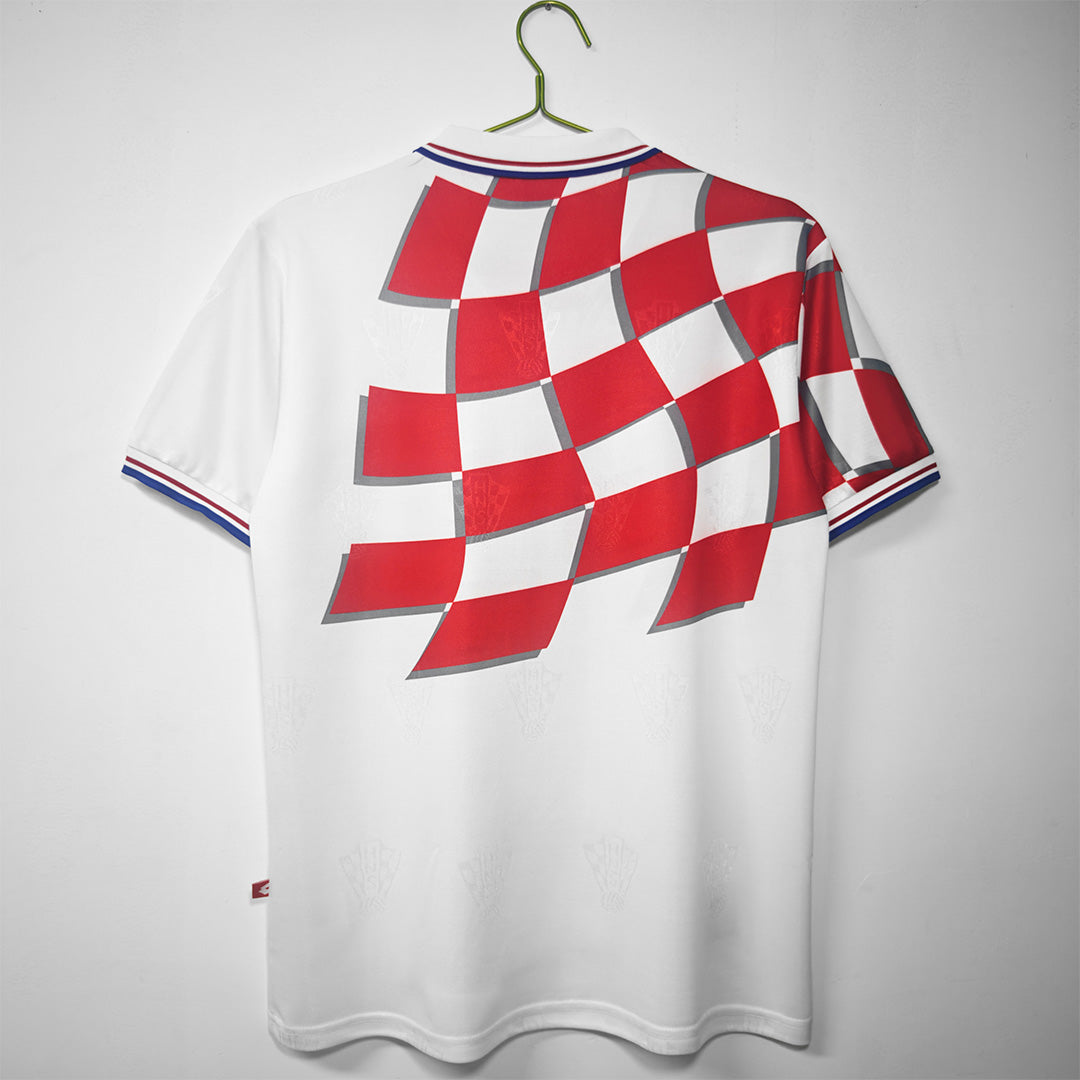 Retro Soccer Jersey Croatia Home World Cup 1998 - Image 3