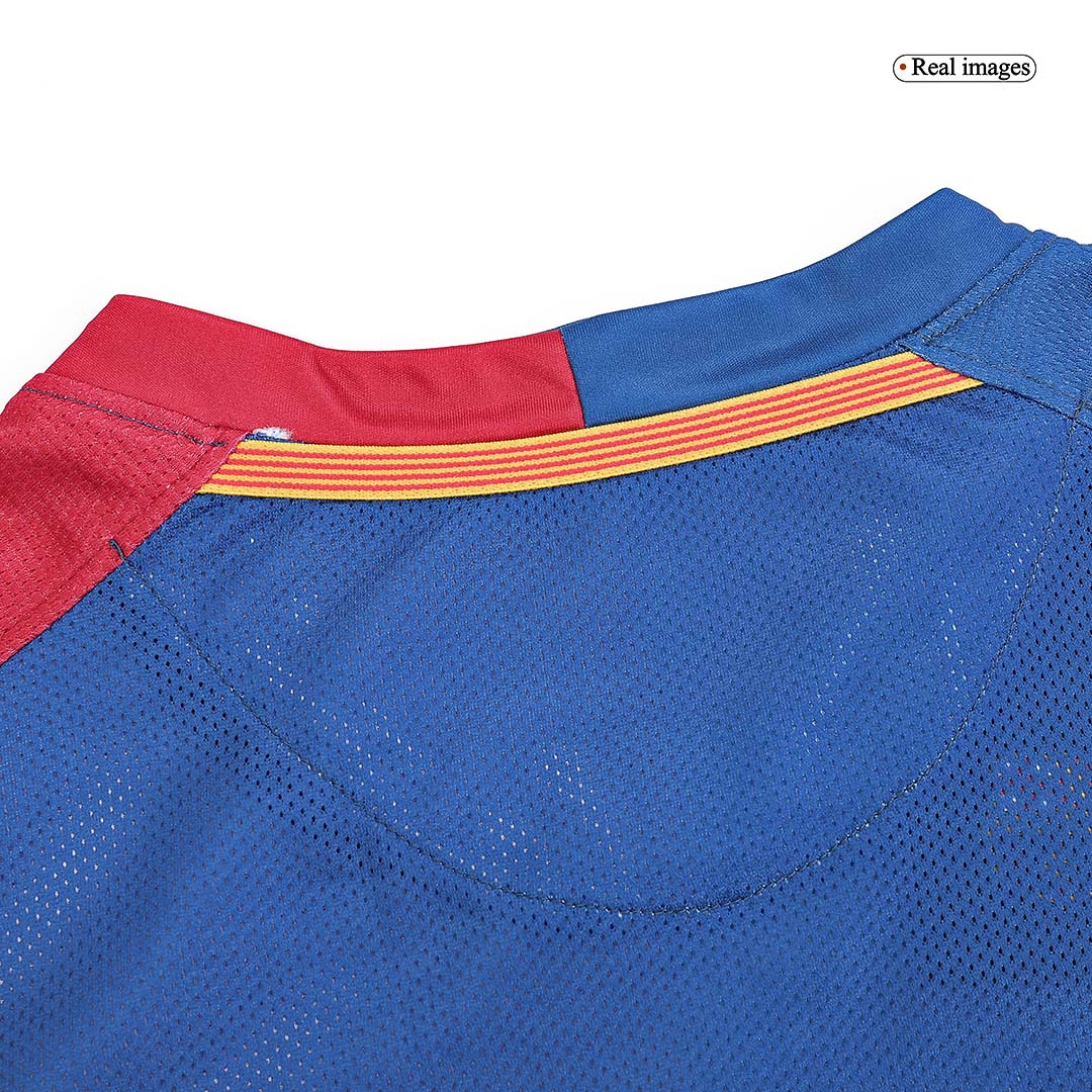 Retro Jersey A.INIESTA #8 Barcelona Retro Jersey Home Long Sleeve Soccer Shirt 2008/09 - UCL Final - Image 3