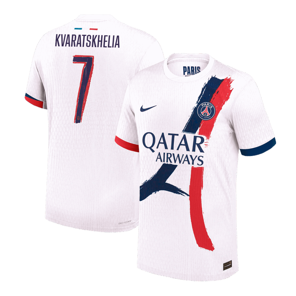 PSG Authentic KVARATSKHELIA #7 Soccer Jersey PSG Away Shirt 2024/25 - UCL