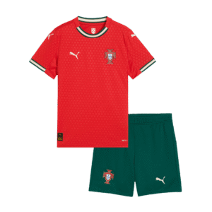 Kid's Portugal Home Soccer Jersey Kit(Jersey+Shorts) 2025 Red