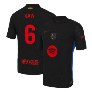 GAVI #6 Authentic Soccer Jersey Barcelona Away Shirt 2024/25 Spotify Logo Without Text