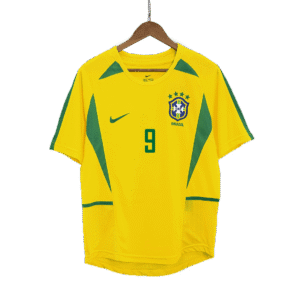 RONALDO #9 Brazil Retro Jersey Home Soccer Shirt 2002/03