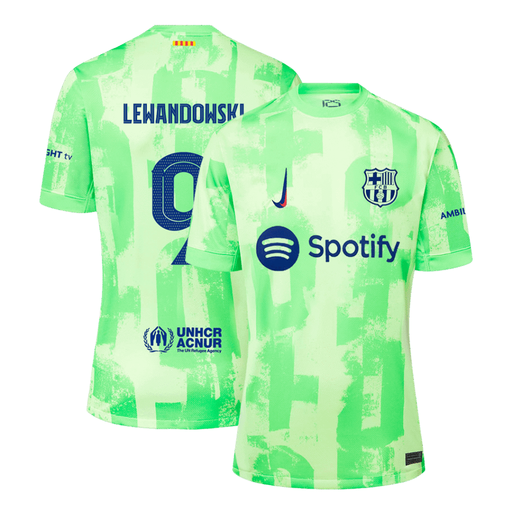 LEWANDOWSKI Barcelona Jersey Custom #9 Soccer Jersey Third Away 2024/25 - UCL