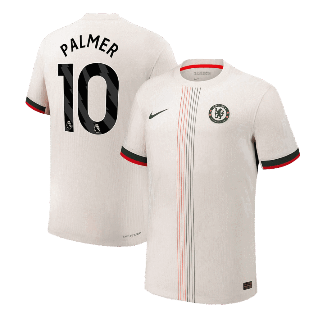 PALMER #10 Chelsea Away Authentic Soccer Jersey 2025/26