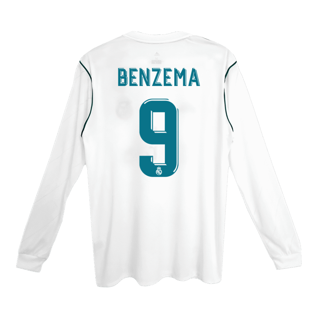 Retro Jersey BENZEMA #9 Real Madrid Retro Jersey Home Soccer Shirt 2017/18