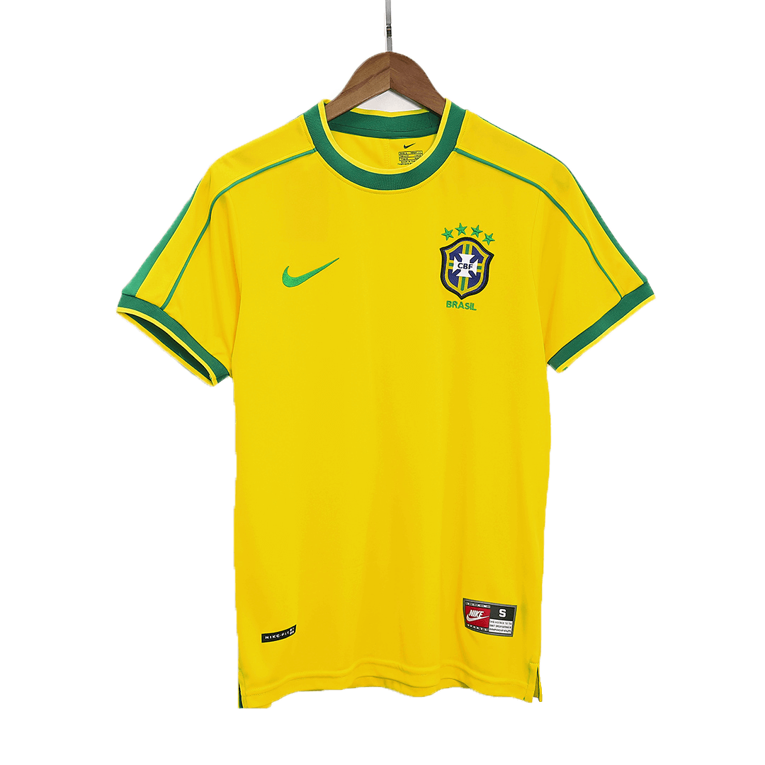 Retro Soccer Jersey Brazil Home 1998 - Image 9