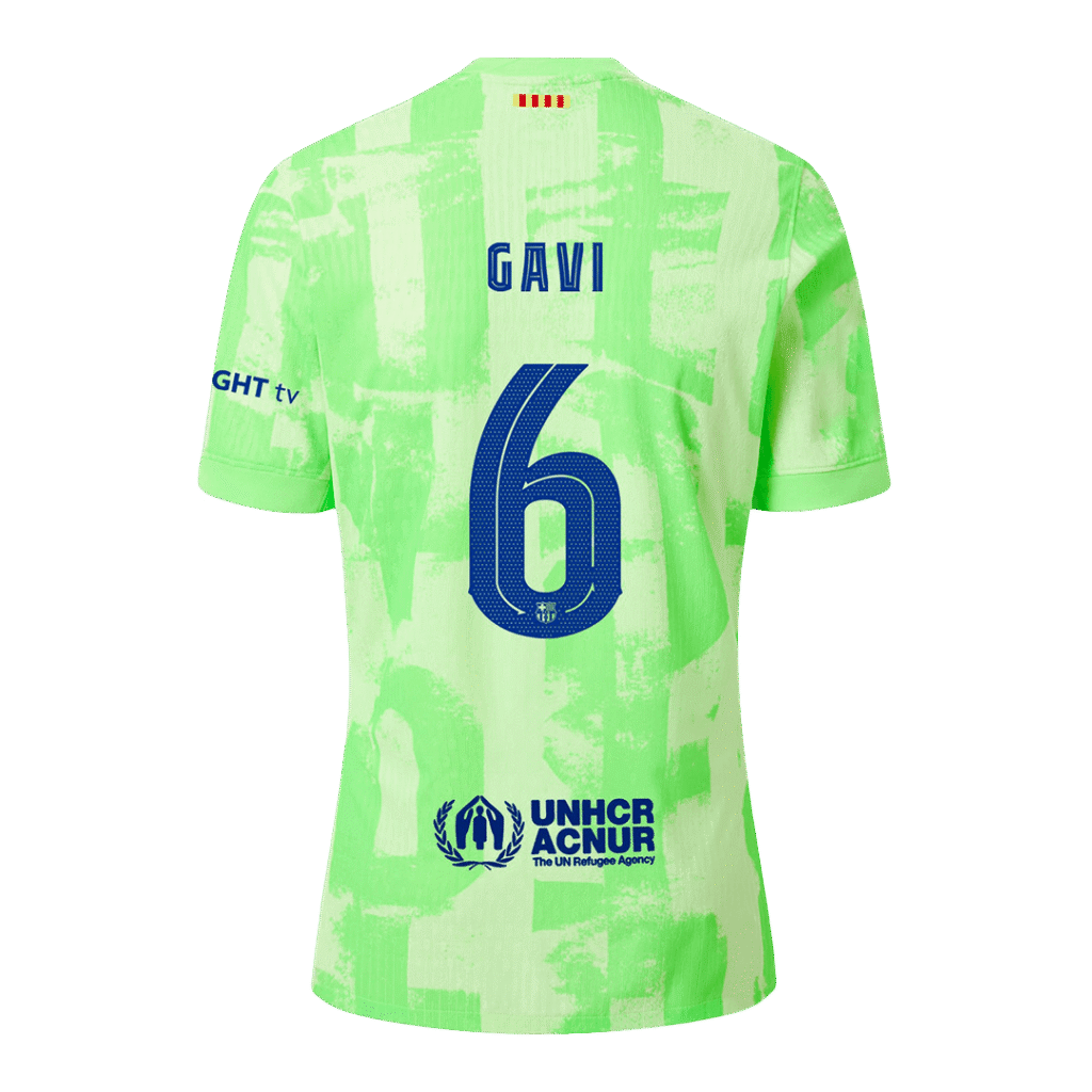 Authentic GAVI #6 Soccer Jersey Barcelona Third Away Shirt 2024/25 UCL