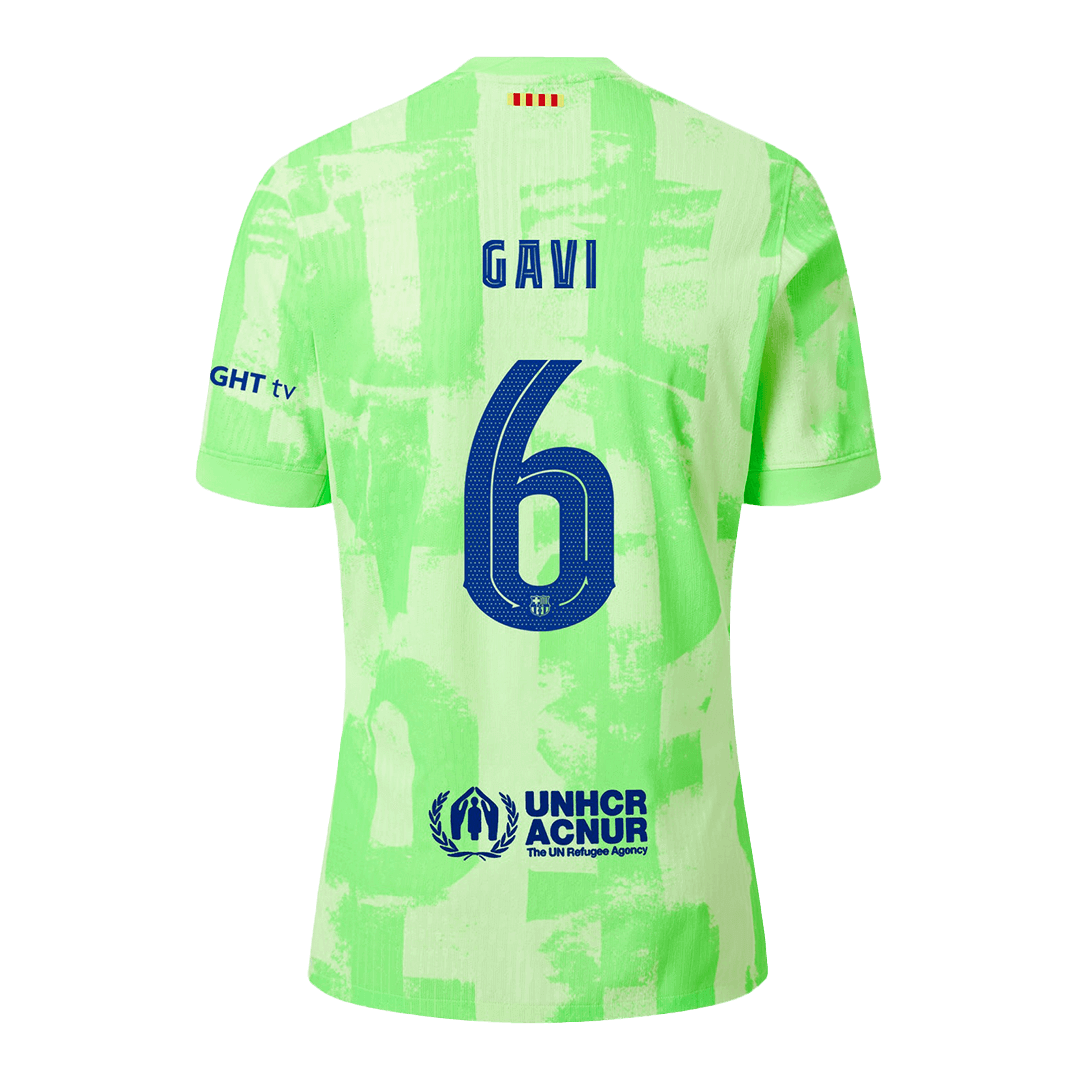 Authentic GAVI #6 Barcelona Third Away Soccer Jersey 2024/25 - UCL¡ꡧSpotify Logo Without Text¡ê? - Image 2