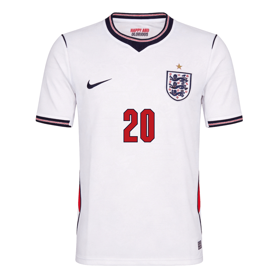 PALMER #20 England Home Soccer Jersey World Cup 2026 - Image 2