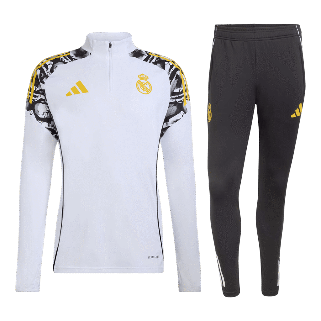 Real Madrid x MARVEL Zipper Sweatshirt Kit(Top+Pants) 25/26 White