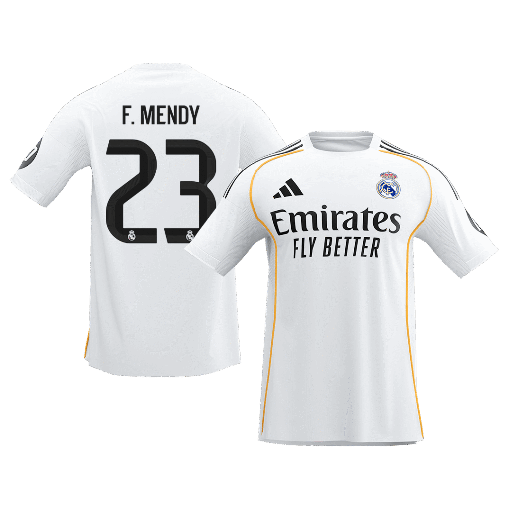 F.MENDY #23 Real Madrid Home Soccer Jersey 2025/26