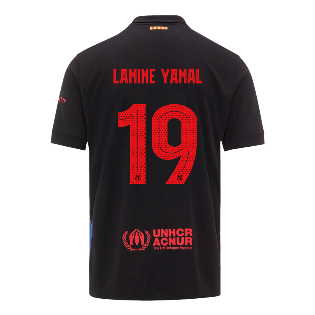 LAMINE YAMAL #19 Barcelona Away Soccer Jersey 2024/25 - UCL (Spotify Logo Without Text) - Image 8