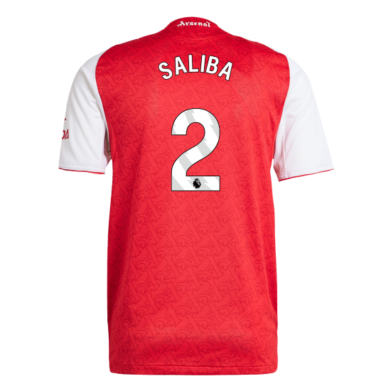 Arsenal Authentic SALIBA #2 Soccer Jersey 2025/26 - Image 4