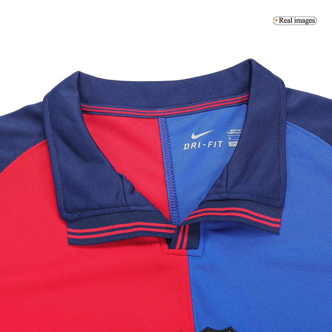 Retro Soccer Jersey Barcelona Home Long Sleeve 1999/00 - Image 6