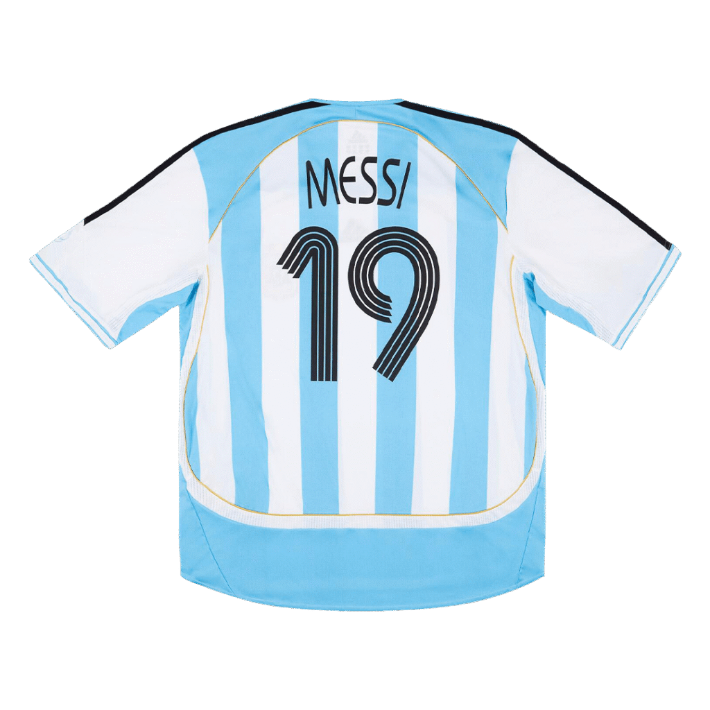 Retro MESSI #19 2006 Argentina Home Soccer Jersey