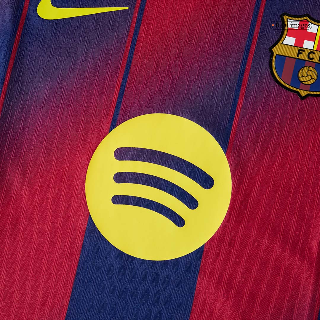 PEDRI #8 Barcelona Home Authentic Soccer Jersey 2025/26 - UCL - Image 8