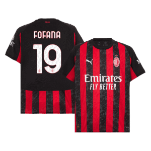 FOFANA #19 AC Milan Home Soccer Jersey 2025/26