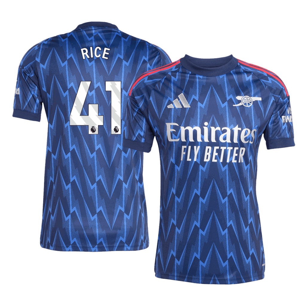 RICE #41 Arsenal Away Soccer Jersey 2025/26