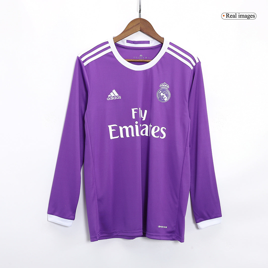 KROOS #8 Real Madrid Retro Jersey Away Long Sleeve Soccer Shirt 2016/17 - Image 9