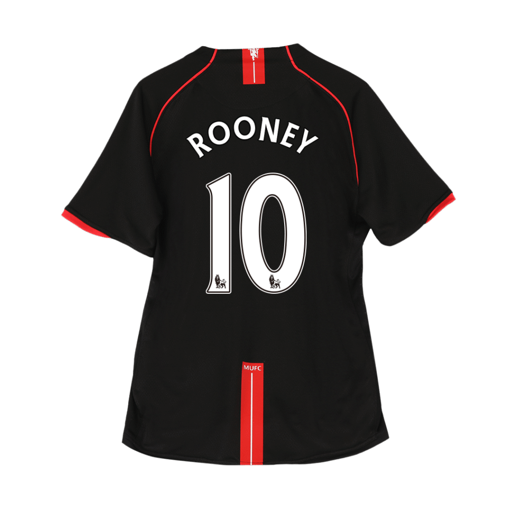 Retro Jersey ROONEY #10 Manchester United Retro Jersey Away Soccer Shirt 2007/08