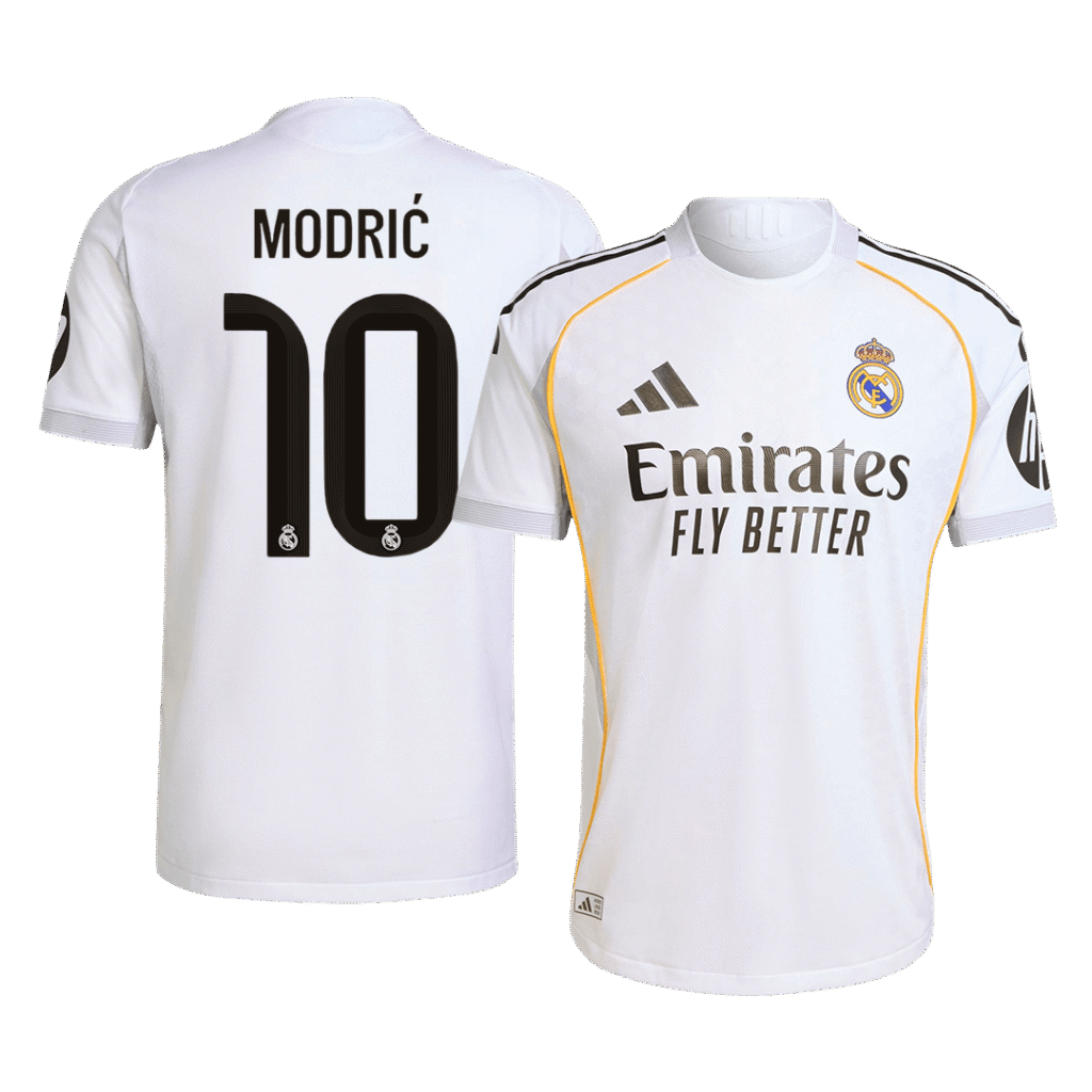 Authentic MODRIC #10 Soccer Jersey Real Madrid Home Shirt 2025/26
